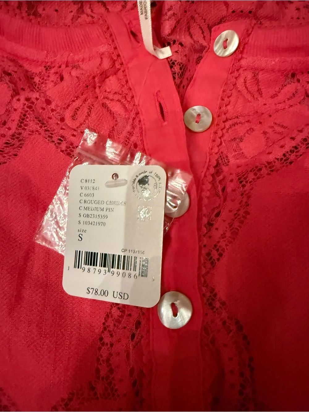 FREE PEOPLE Women's Free People Jae Knit Long Sleeve Button Up Shirt